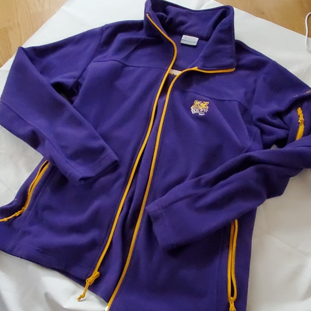 LSU Tigers women's Columbia Fleece Jacket  Lg